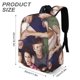 thumbnail image 3 of Tree Hill-theme Backpack, Campus style schoolbag Bookbag with Adjustable Shoulder Straps And Large Zip Compartment, Unisex Travel Bags.42x30x15cm, 3 of 6
