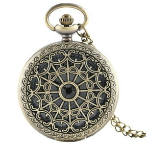 Invencible.Cl⭐⭐⭐⭐⭐ - 𝗥𝗘𝗟𝗢𝗝 𝗕𝗢𝗟𝗦𝗜𝗟𝗟𝗢 𝗠𝗔𝗡𝗗𝗔𝗟𝗔 Reloj Bolsillo Leontina Mandala Con Cadena Quartz Ai57