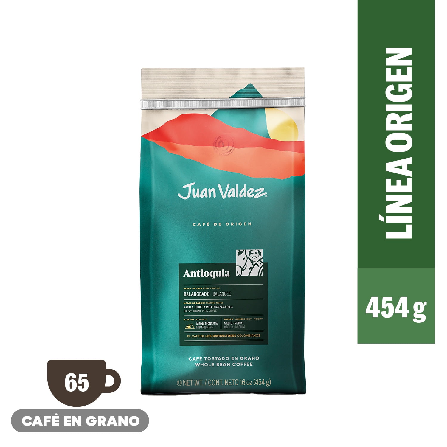 Café En Grano Juan Valdez Antioquia 454 G