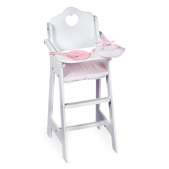 Cesta tipo tejón para silla alta Doll de 18 pulgadas con accesorios