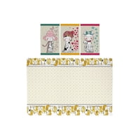 Teka - Set 3 Paños Cocina Y Mantel Gatitos