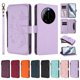 thumbnail image 3 of Funda Cartera Mariposa para [Xiaomi 17 Ultra] con Soporte y Cremallera Morado claro, 3 of 6