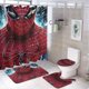 thumbnail image 1 of Hombre araña Spider Man-theme 4-Piece Shower Curtain Set with Rugs, Waterproof Bathroom Decor Set Includes Bath Mat, U-Shaped Rug, Toilet Lid Cover and Curtain with Hooks, 1 of 6