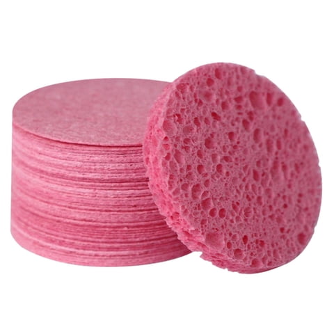 Magideal - Esponjas De Limpieza Facial, Esponja Exfoliante Para La Cara, Esponjas Cosméticas Duraderas Para Spa, Mascarilla Exfoliante, Esponja Para Masaje De , 50 Pcs