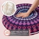 thumbnail image 3 of Almohada de suelo redonda Codi de espuma viscoelástica de 32 cm con forma de orquídea morada, 3 of 9