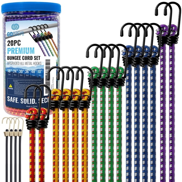 Set de Cuerdas Elásticas GOEASY0312 Resistente 10-122 cm 20 piezas
