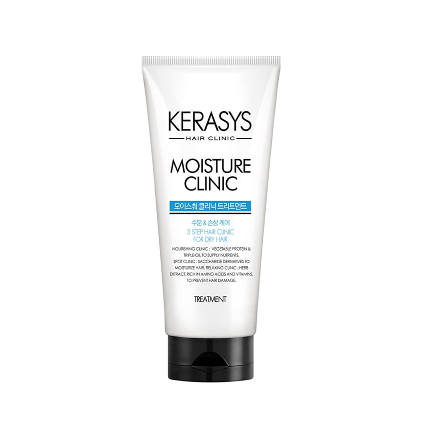 Kerasys - Tratamiento Ultra Hidratante Para Cabello Seco Y Dañado Con Aceite De Argán, Hair Clinic Moisture Treatment 300ml