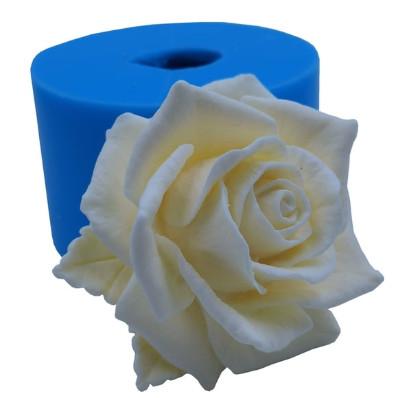 Molde de silicona I‑BEST Rosa 3D 80 × 55 mm para resina y manualidades
