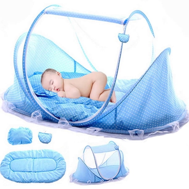 Mosquitera para cuna de bebé, cama plegable portátil, cuna de viaje de verano con mosquitera, cuna para bebé recién nacido