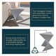 thumbnail image 3 of Mesa auxiliar LeisureMod moderna con detalles en gris para dormitorio y sala de estar, 3 of 9
