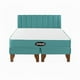 thumbnail image 1 of Cama 2 Plazas Modular Europea Turquesa + Colchón Ortopédica, 1 of 2