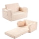 thumbnail image 1 of Sillas para niños MOMCAYWEX Sofá sherpa suave 2 en 1 para niños pequeños, 1 of 8