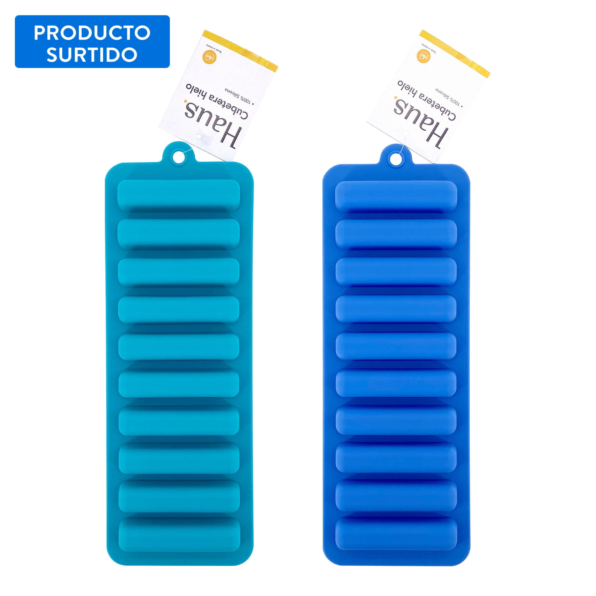 Molde Hielo Largo 26x9 Cm 1 Pieza Silicona, Color Surtido 1 Un Haus