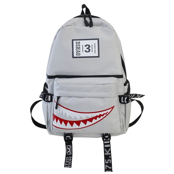 New Trendy Shark Backpacks Teenagers School Student Book Bags Unisex Waterproof Travel Bags Cool Anime Designer Packsack Satchel