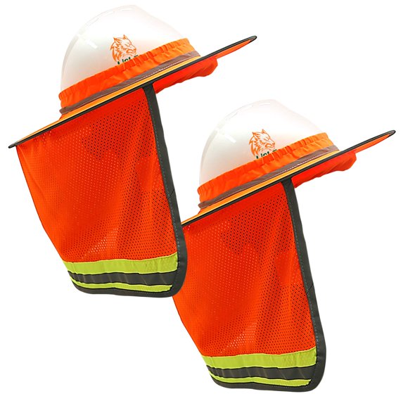 Visera de parasol WOLF de alta visibilidad, color naranja reflectante