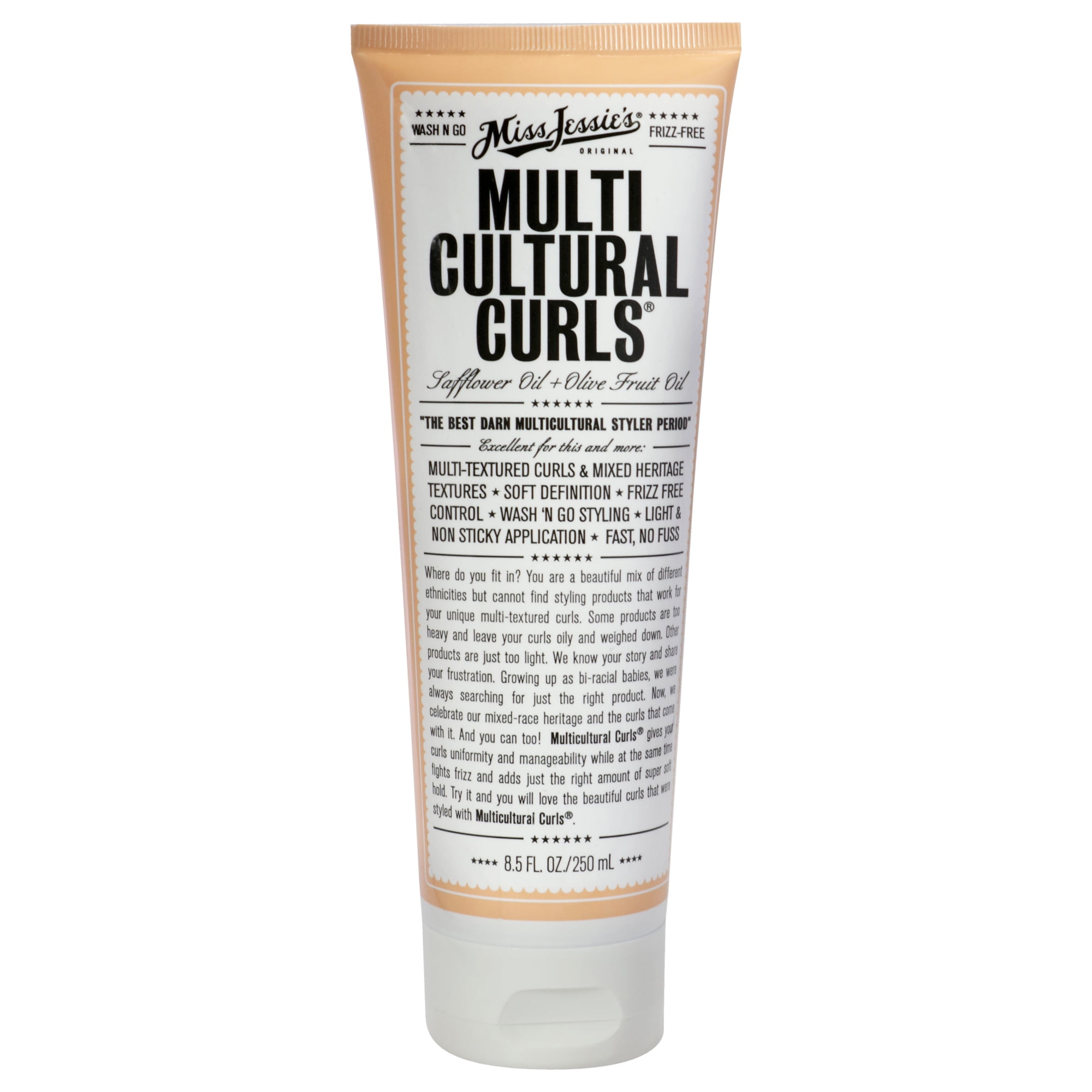 Miss Jessies - Rizos Multiculturales De Para Unisex - Crema De 8,5 Oz