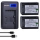 thumbnail image 1 of Batería y cargador LCD, 2 paquetes para Sony NP-FV30, NP-FV40, NP-FV50, 1 of 6