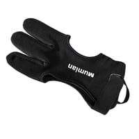 Ioensy - Guante De Tiro Con Arco, Punta De Cuero De Pu, Guante De Tres Dedos Para Hombres, Mujeres, Adultos, Principiantes, M