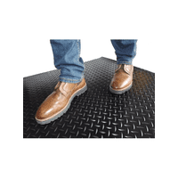 Cruzeirogomas - Piso R Goma Diamantado Neg Imp 3Mmsx2,0Mtx 1 Mt Lineal