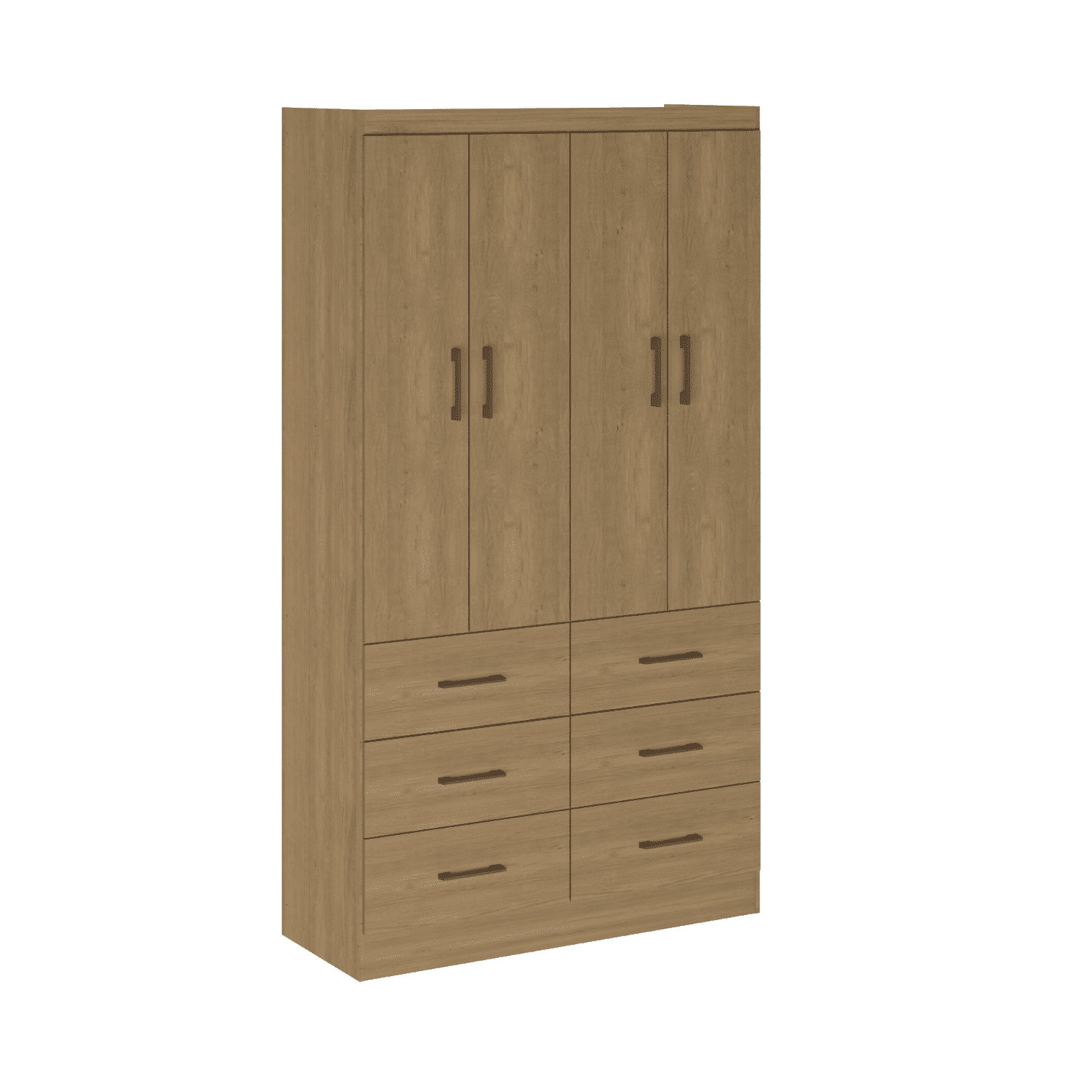 Exit - Closet 4 Puertas 6 Cajones Roble