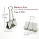 thumbnail image 2 of Binder Clips Nctinystore - Abrazadera metálica mediana (3,2 cm), color plateado, 12 pulgadas, 2 of 6