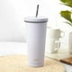 thumbnail image 2 of Vaso Térmico Tumbler 750ml Tapa y Bombilla Morado Simplit, 2 of 6