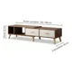 thumbnail image 3 of Rack Tv Ancho Extendible 120-198cm 2 Tiras Vanguardia Homer Design Zr Color Marrón Oscuro, 3 of 8
