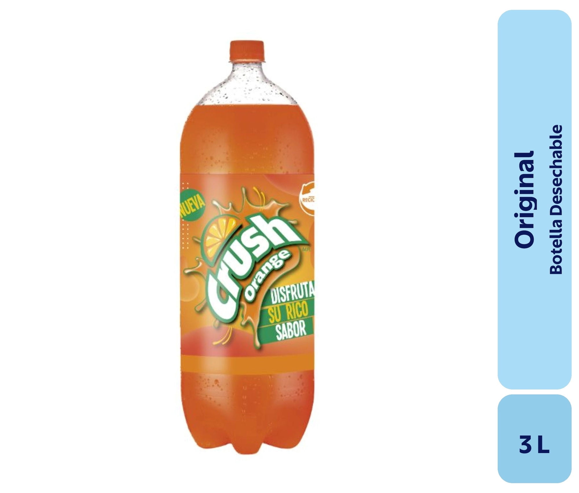 Bebida Naranja Original Botella 3 L Crush