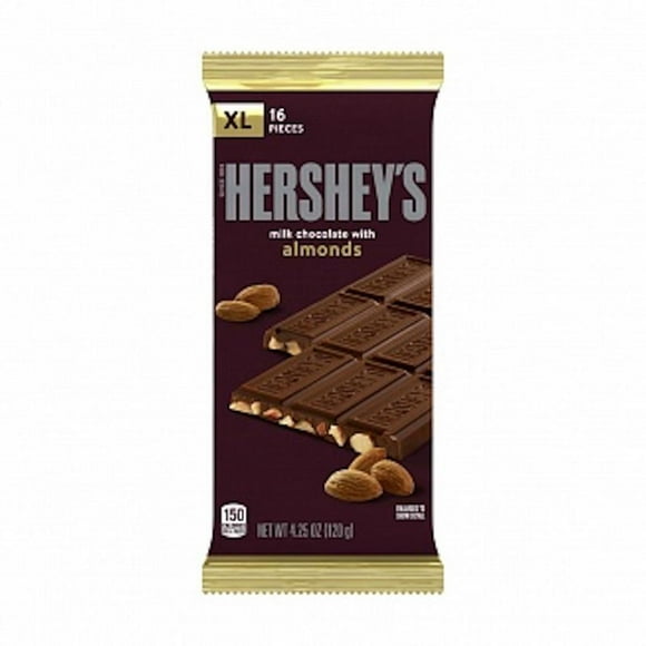 Chocolate en Barra con Leche Almendras XL, 120 g