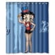 thumbnail image 1 of Cortina de ducha rosa Betty Boop, juego de cortinas de baño con ganchos, tamaño 60 x 72 pulgadas, 1 of 3