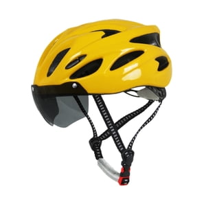Ioensy - Casco De Bicicleta Para Adultos, Para Hombre Y Mujer, Portátil, Con Circunferencia De Cabeza De 54-62 Cm, Amarillo