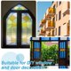 thumbnail image 5 of Uxcell Película de Ventana Iridiscente, 24" x 39" Rollo de Tela Holográfica Dicroica, Azul Láser, 5 of 6