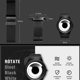thumbnail image 5 of Reloj SINOBI de Diseño Creativo con Malla de Acero Negro y Púrpura, 5 of 7