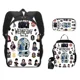 thumbnail image 2 of 3PC/set Wednesday Addams Backpack Nevermore Academy Primary Middle School Students Boys Girls Schoolbag Cartoon Bag Mochila, 2 of 3
