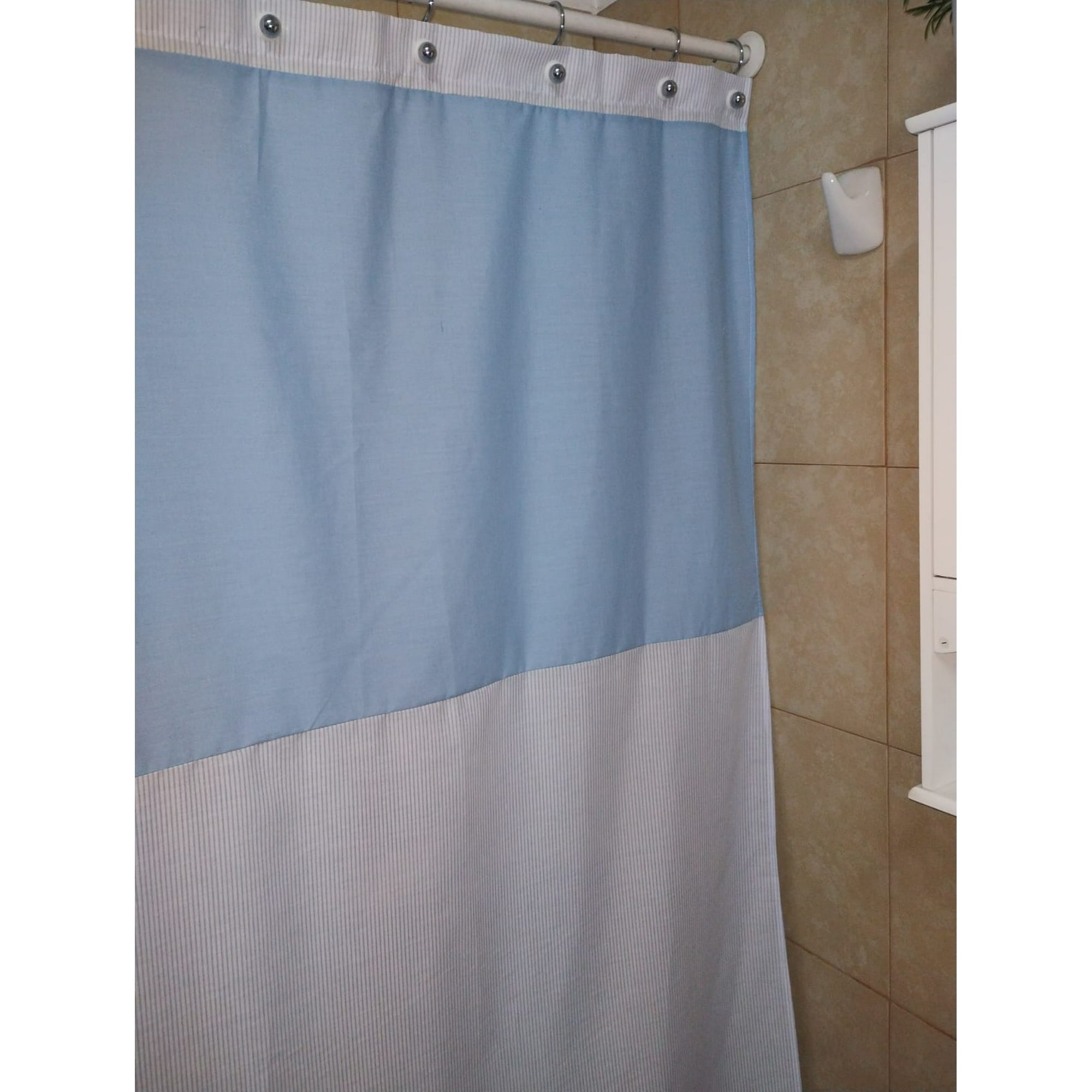 Cortina Gentile Celeste Líneas Celeste 200x200 Cms