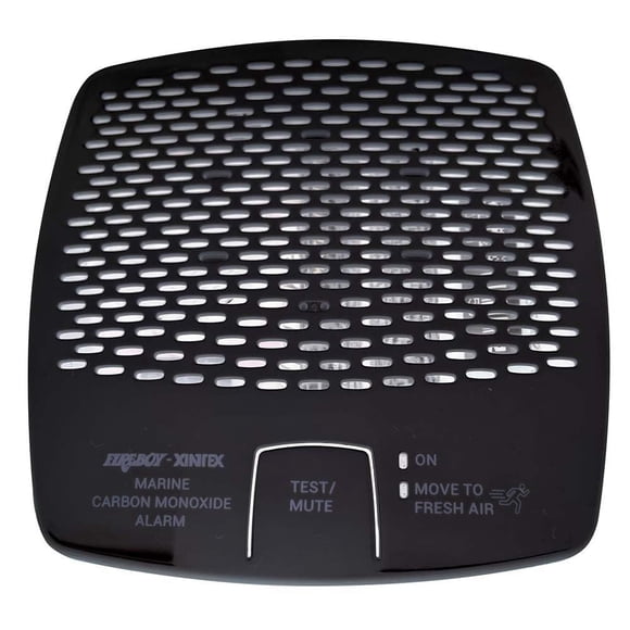 Alarma de monóxido de carbono Fireboy-Xintex 12/24 V CC con interconexión - Negro