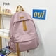 thumbnail image 1 of Solid Color Backpack Rucksack Bags Japan and South Korea Student School Bag Teenage Girls Simple Large-capacity Backpack, 1 of 3