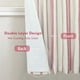 thumbnail image 2 of Cortinas DriftAway, 92 x 91 cm, mezcla de lino, opacas, rayas rojas, 2 of 8