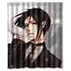 thumbnail image 1 of Cortina de ducha Kuroshitsuji Black Butler, juego de cortinas de baño con ganchos, tamaño 60 x 72 pulgadas, 1 of 3