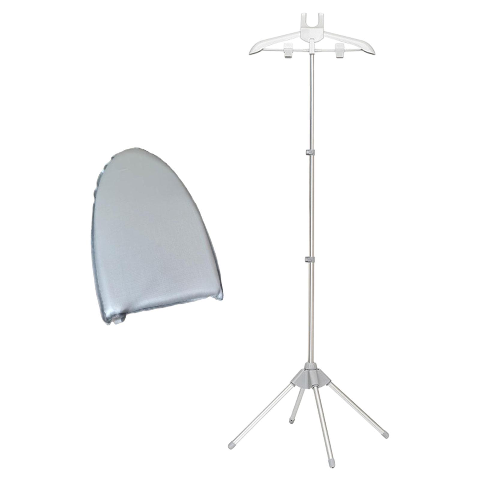 Magideal - Soporte De Mano Para Vaporizador De Ropa, Colgador De Ropa Para Vaporizador Con Guantes Para Planchar, Soporte Para Máquina De Planchar Plegable Extra Gris