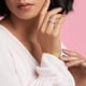 thumbnail image 3 of Anillo Pandora Princess Wishbone en oro rosa de 14 quilates con circonita cúbica, tamaño 6, 3 of 8