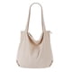thumbnail image 1 of Bolso de mano de pana para mujer, informal, con cremallera, de gran capacidad y bolsillos., 1 of 6