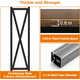 thumbnail image 1 of 56.30'' Bakers Rack 4-Level Storage Shelves Mental and Wooden Kitchen Shelves, Kitchen Organizers and Storage, for Garage, Pantry, Bathroom ,25.60'' Length, 1 of 3