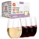 thumbnail image 1 of Copas de vino Taza Stemless, 600 ml, juego de 4 unidades de Tritan irrompibles, 1 of 9