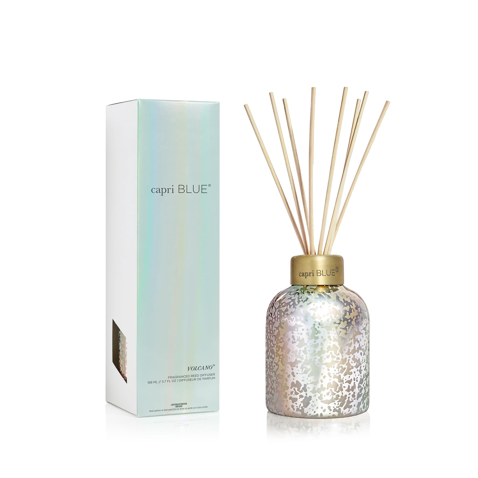 Difusor Reed Capri Blue Volcano Scent 170 Ml Con Varillas Y Botella