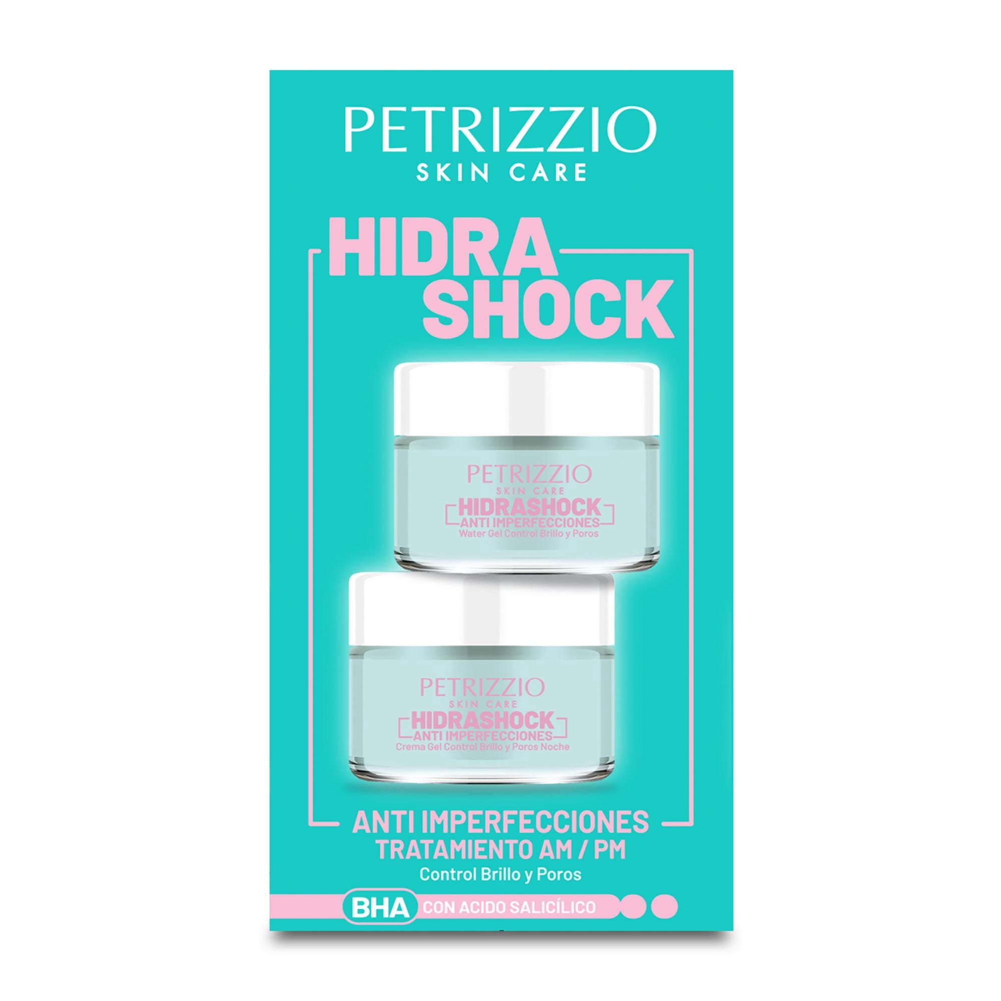 Crema Facial Petrizzio Hidrashock Antiimperfecciones Set