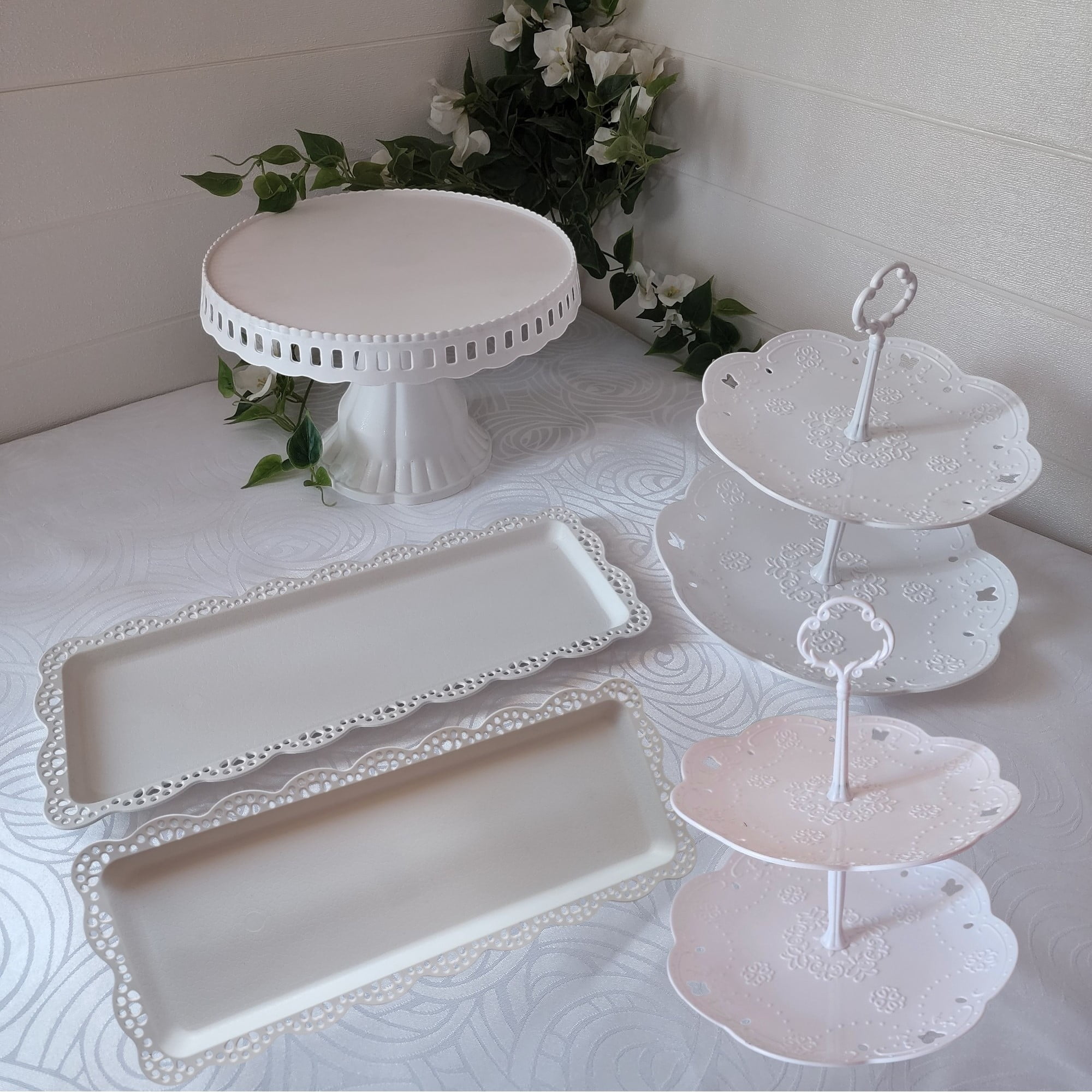 Ventitas Candy Bar - Set 5 Piezas Candy Bar (porta Torta, Porta Cupcake, Bandeja)