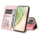 thumbnail image 5 of Funda tipo cartera FOXDOCK para Vivo V29E , diseño girasol en relieve, cuero PU, cierre magnético, soporte y tarjetero, 5 of 5