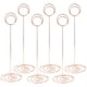 thumbnail image 4 of 6 Piezas De 22 Cm De Alto Número Tarjetas De Mesa Titular De La Foto Menú De Papel Clips De Oro Rosa, 4 of 5