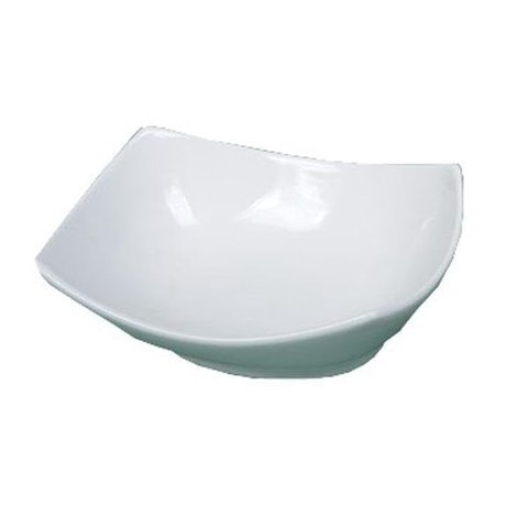 Bol Yanco Ml-608 Rectangular De Porcelana Superblanco, 620 Ml, 24 Unidades
